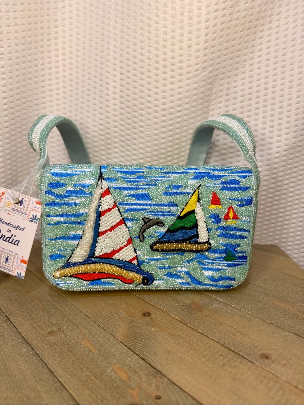 Viral Beaded Sailboat Bag Shoulder Bag!!